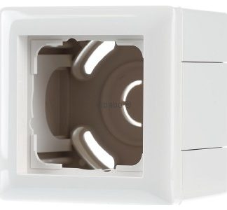 Корпус AP 1f + стандартная рамка 55 C белый - Одиночный корпус для поверхностного монтажа 106101