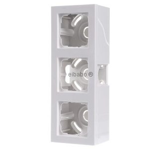 Трехфазный корпус точки доступа, чисто белый - Тройной корпус для поверхностного монтажа, белый 106329