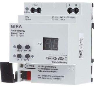 Шлюз DALI Tunable White Plus для KNX — интерфейс для шинной системы 211100.