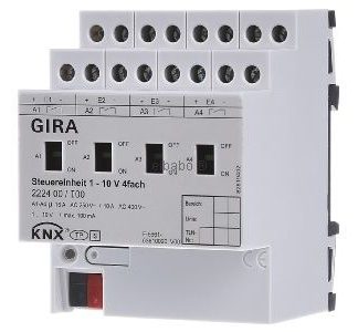 Блок управления 1-10 В, 4-позиционный, ручной, KNX 222400