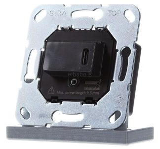 USB-адаптер питания Type-C, черный - USB-адаптер питания 236300