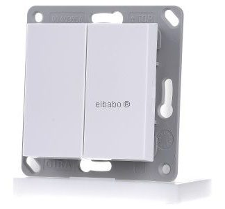 Настенный радиопередатчик без батареек, 2 шт., чисто белый, 242203