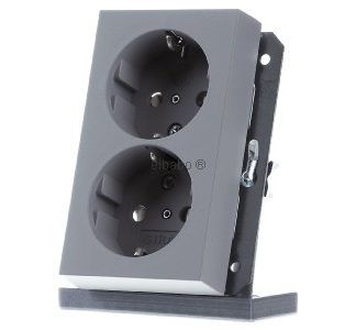 Розетка SCHUKO 2-f. SH f.UP, коробка 1-f.gr - Розетка ( 2731015 )