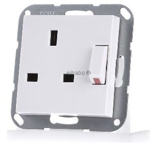 Розетка BS 13 A KS Absch чисто белого цвета - Электрическая розетка 277803