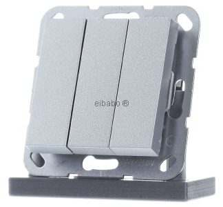 Тумблерный переключатель включения/выключения, тройной алюминиевый - Встраиваемый переключатель 283026