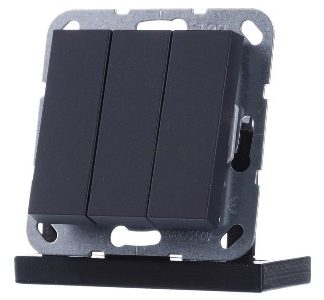 Тумблерный переключатель включения/выключения 3x ant - Переключатель 3x1-полюсный, для скрытого монтажа 283028