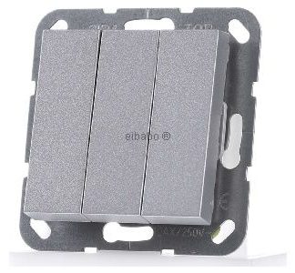 Переключатель-качелька с тремя секциями, алюминиевый, с изменяющимся цветом - переключатель с переменным режимом работы, 3-секция 283226