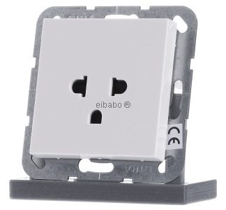 Розетка стандарта EURO US, чисто белого цвета - Электрическая розетка 284003