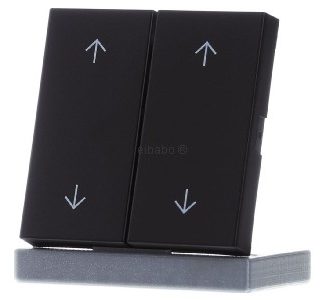 Накладка на жалюзи Rocker 2x arrows матово-черного цвета - черная 3297005