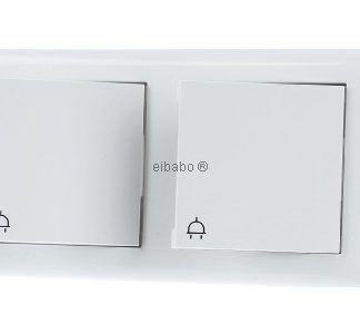 Розетка KD + комплект IP44, двухфазный корпус, чисто белый - Защитный контакт розетки 415803