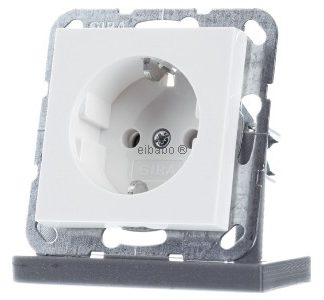 Чисто белая розетка - защитный контакт розетки 418803