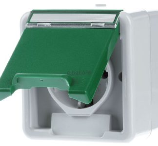 Розетка SCHUKO KD + BSF WG AP Green - Защитный контакт вилки/розетки, зеленый 4440307