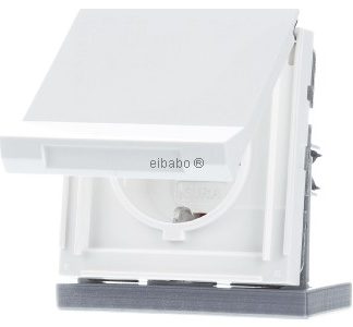 Розетка KD TX-44, чисто белая - Защитный контакт розетки 445466