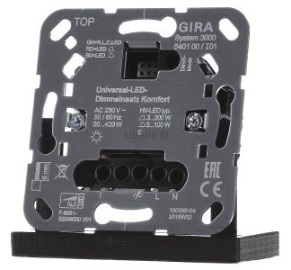 Удобство использования встраиваемого диммера Uni-LED - 540100