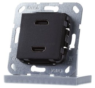 HDMI-переходник на два разъема, матовый черный - базовый артикул 567110
