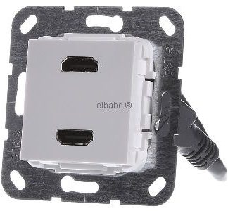 HDMI 2x разветвительный кабель, чисто белый - базовый, артикул 567203