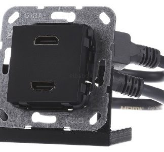 Разветвительный кабель HDMI 2x, матовый черный - базовый артикул 567210