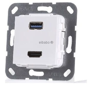 UP HDMI and USB Support Ring Pure White Gender Changer - Base Item 567803