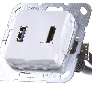 Разветвительный кабель HDMI/USB 3.0, чисто белый - Базовый артикул 567903