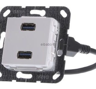 Кабель-разветвитель UP 2xUSB с фиксатором, чисто белый, базовый артикул 568503