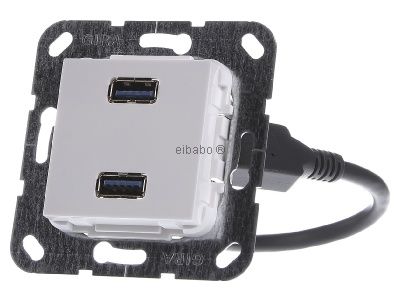 Кабель-разветвитель UP 2xUSB с фиксатором, чисто белый, базовый артикул 568503