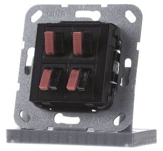 4-контактный разъем для подключения акустических систем, матовый черный - Базовый элемент 569410