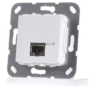 Модульный разъем RJ45 Cat6A Pure White LSA Plus Jack - базовый артикул 569603