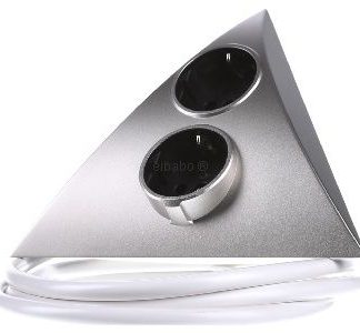 Двойная мебельная розетка - защитная розетка Luxor 2ST D eds