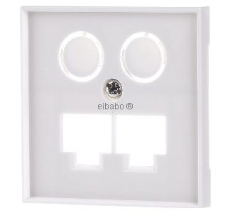 Центральная плата 55x55 мм rws - Центральная крышка TV+LAN/LAN 55x55