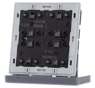 Модуль с двумя кнопками, 24 В переменного/постоянного тока, 20 мА - белая кнопка 4224 TSM