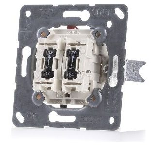 Комплект тумблерных переключателей с двумя свечами накаливания. - Встраиваемый тумблерный переключатель серии 505 KOU5