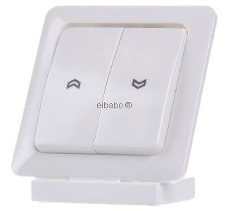 Белая накладка на выключатель - декоративная накладка для жалюзи 5561-5 P WW