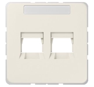 Белая защитная накладка для модульных разъемов Mod.Jack.sockets - Модульный пластинчатый разъем 569-25 WE