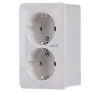 Двухпозиционная розетка Schuko - электрическая розетка 6020 A WW