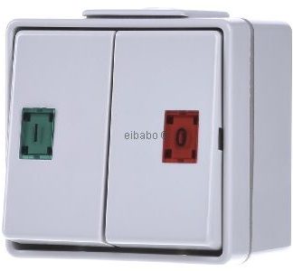 Двойная кнопка, 2 переключающих контакта, 639 Вт