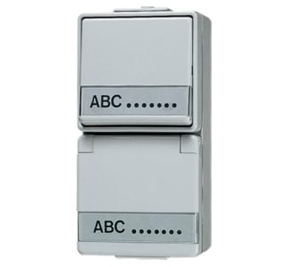 Розетка Schuko 16A 250V - Комбинированный выключатель / настенная розетка 676 NAW