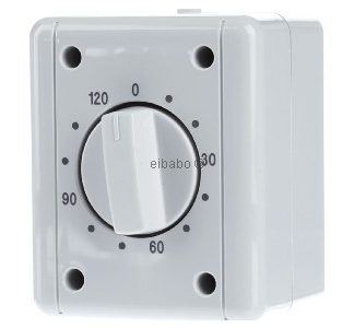 Таймер, максимум 120 минут - Механический таймер 0 ... 120 мин, серый, 8012 Вт