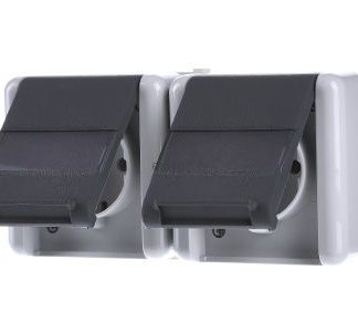 Двухпозиционная розетка Schuko - электрическая розетка 8220 NAW