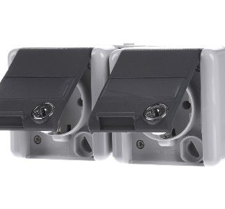 Двухпозиционная розетка Schuko - электрическая розетка 8220 NAWSL