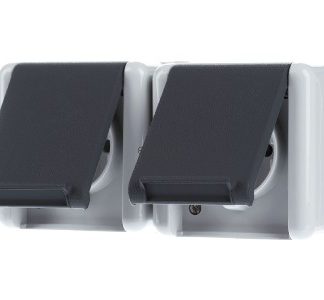 Розетка Schuko, двухпозиционная, 8220 Вт