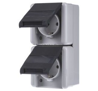 Двухпозиционная розетка Schuko - электрическая розетка 822 NAW