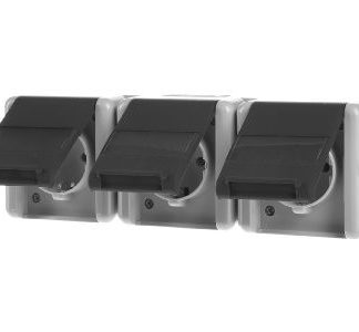 Трехпозиционная розетка Schuko - электрическая розетка 8230 NAW