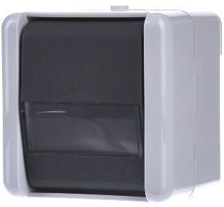 Кнопка 10AX 250 В переменного тока 1 НН - Кнопка с 1-полюсным контактом (НН) серого цвета 831 NA W