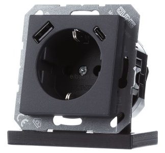 Розетка SCHUKO с USB-разъемом переменного тока - вилка A1520-15CAANM
