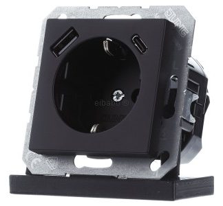 Розетка SCHUKO с USB-разъемом переменного тока - Вилка A1520-15CASWM