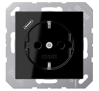 Розетка SCHUKO с разъемом USB Type-C - Вилка A1520-18CSW