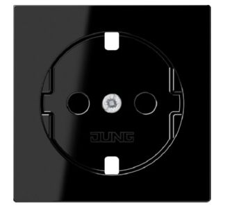 Защитная накладка на розетку SCHUKO - Черная накладка на настенную розетку A1520BFPLSW