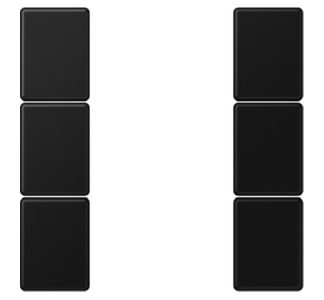 Полный комплект трехпозиционного ключа - крышка переключателя черная A503TSASWM