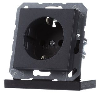 Розетка Schuko, матовый антрацитовый цвет - Электрическая розетка A 1520 BF ANM