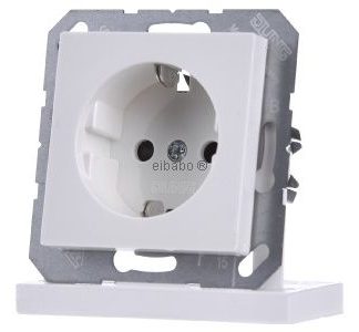 Розетка Schuko альпийского цвета - электрическая розетка A 1520 BF KI WW